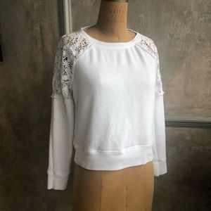Victoria’s Secret Lace White Blouse Sz. XS Cotton